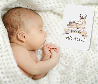 Boho Deer Baby Milestone Cards